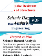 Seismic Hazard Analysis Methods and Earthquake Resistant Design