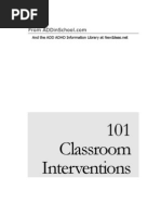 Download 101 ADHD Interventions for the Elementary School Classroom Teacher by dcowan SN2281366 doc pdf