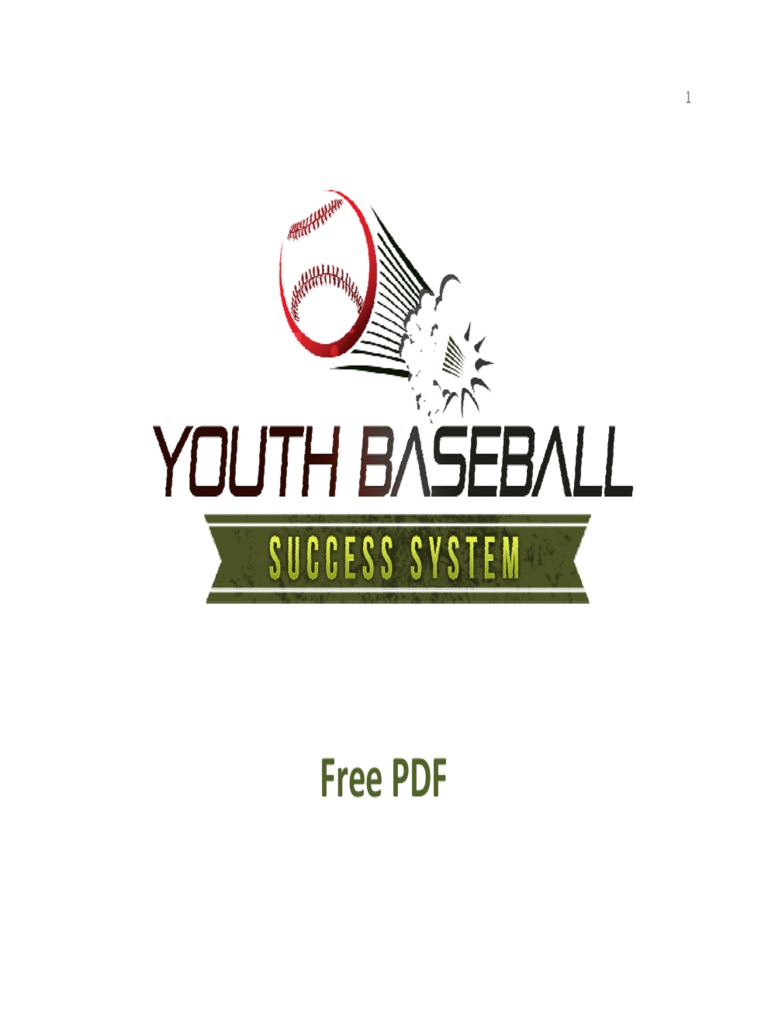 Youth Baseball Drills PDF Pitcher Baseball Field