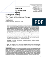 Transactional and Participatory Activism in The Emergening European Polity