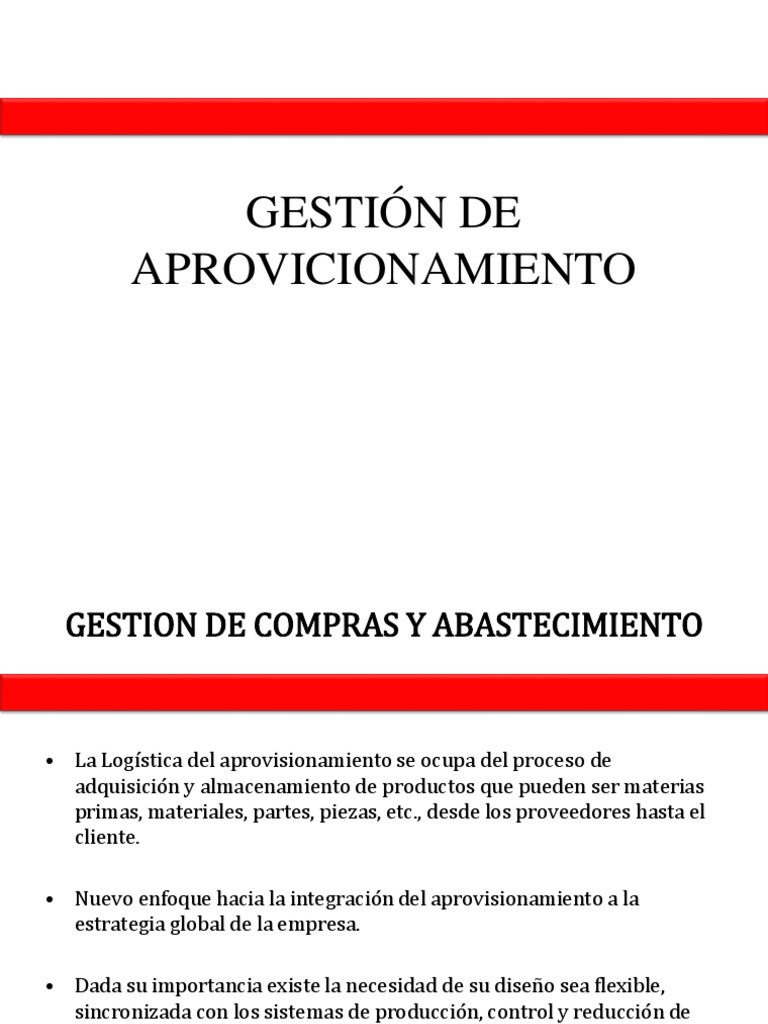 Estrategia de Compras y Abastecimiento | PDF | Calidad (comercial ...