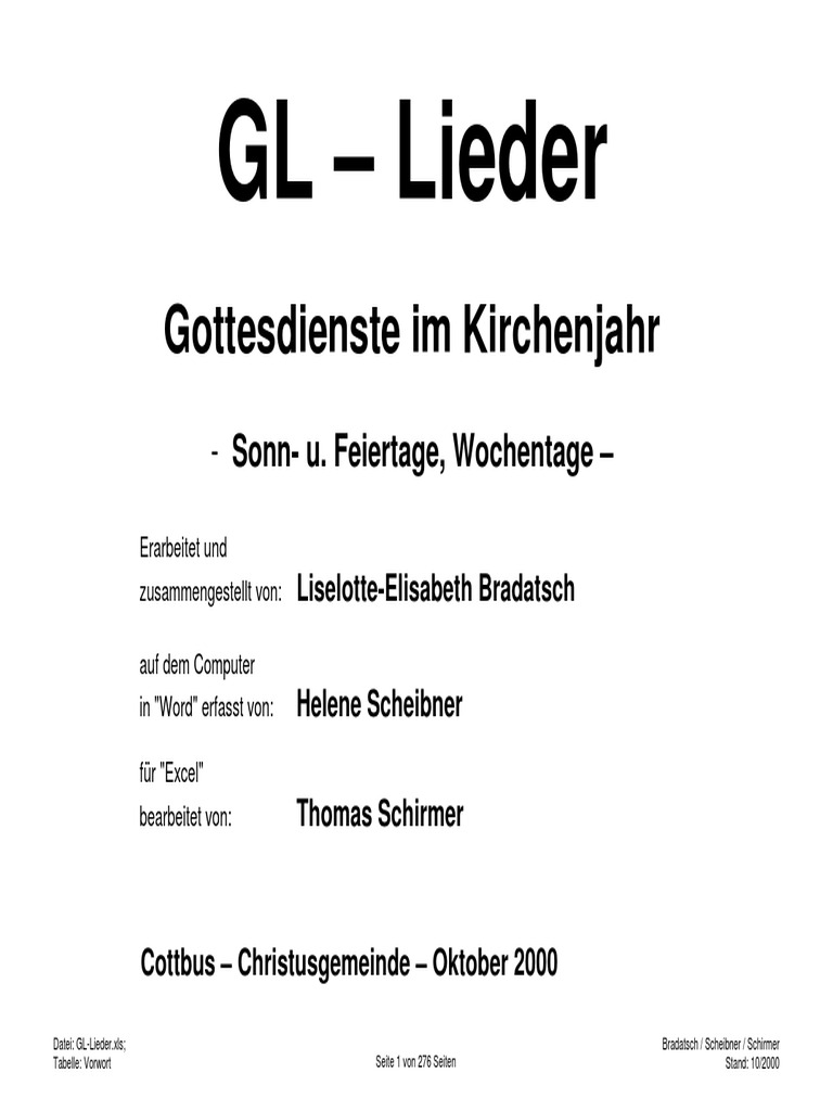 Gotteslob Lieder PDF | PDF