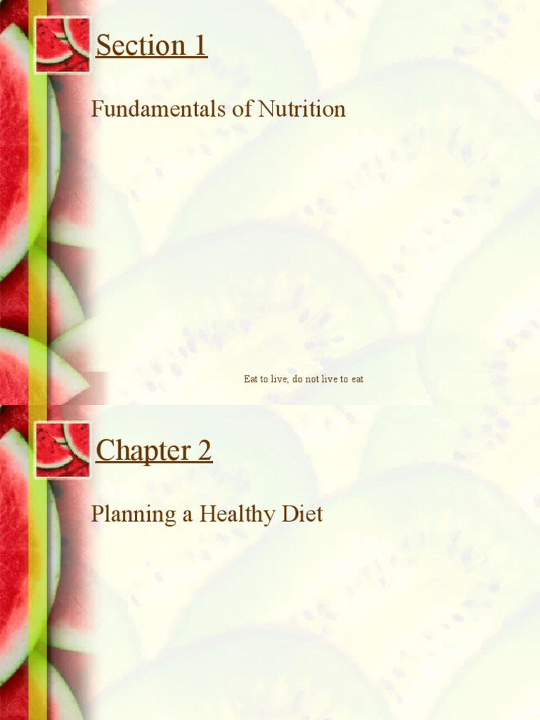 EAT TO LIVE RECIPES PDF intelligence overview