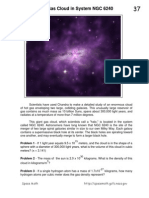 Giant Gas Cloud in System NGC 6240: Problem 1 - If 1 Light Year Equals 9.5 X 10