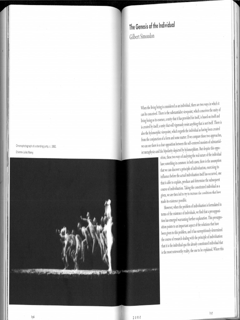 Gilbert Simondon - Genesis of The Individual | PDF