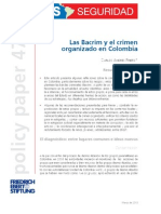 BACRIM y Crimen Organizado en Colombia