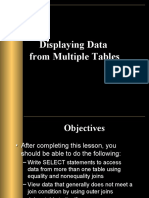 Displaying Data From Multiple Tables