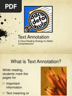 Effective Text Annotation Strategies | PDF | Annotation | Study Skills