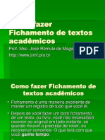 Como fazer fichamento de textos acadêmicos