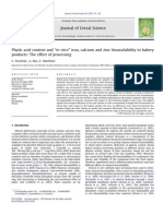 Phytic acid content and “in vitro” iron, calcium and zinc bioavailability in bakery products