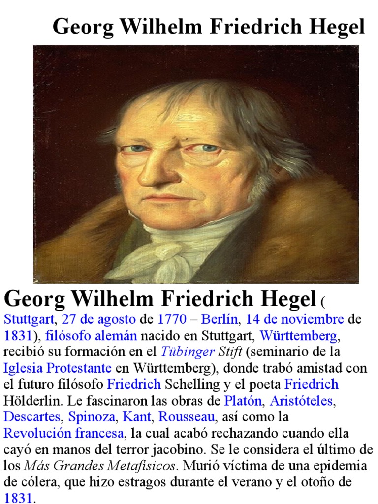 Georg Wilhelm Friedrich Hegel Pdf Georg Wilhelm Friedrich Hegel
