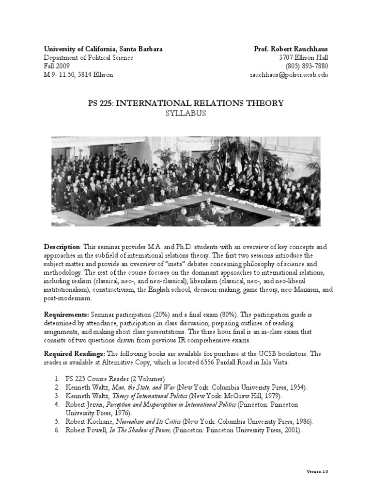 International Relations Theory UCSB | PDF | International Relations ...