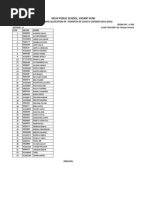 XI Sectionwise List 2013