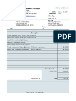 Invoice NC To Ann Linens Pembroke