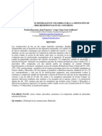 Resumen, Uso de Las Adiciones Minerales en Colombia Para La Obtención de Mayores Resistencias en El Concreto