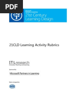 21cld learning activity rubrics 2012