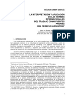 La Interpretacon de Las Normas Internacionales Del Trabajo