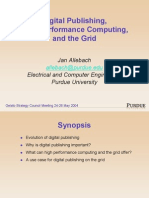 Digital Publishing, High Performance Computing, and The Grid