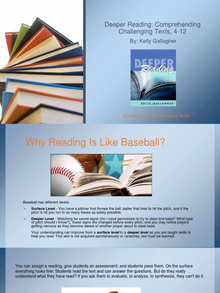 Deeper Reading | PDF | Reading Comprehension | Educational Assessment