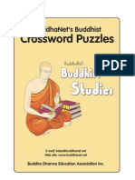 Maha (Great) Buddhist Crossword Puzzles - Secondary