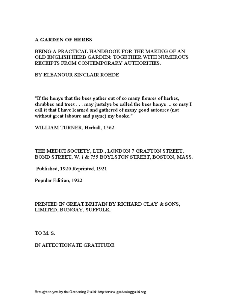 chaplet garden apt on A Garden Of Herbs Herbalism Kitchen Garden