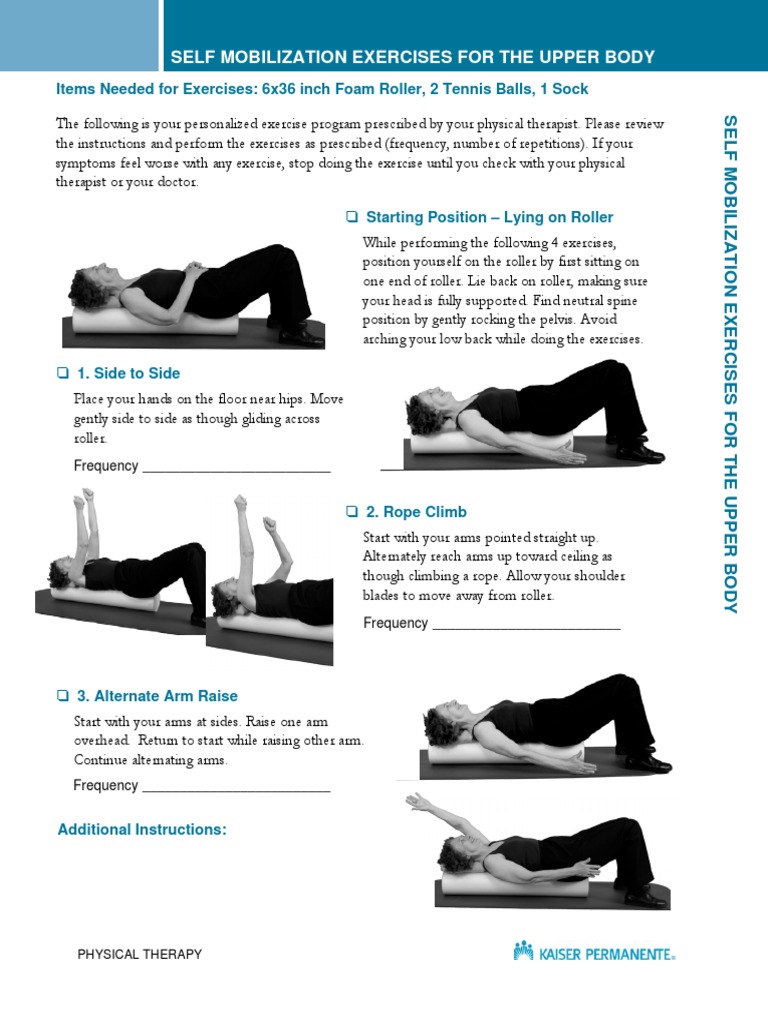 Spine Thoracic Self Mobilization Exercises for the Upper Body