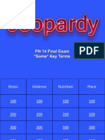 Discussion Section 11 - Final Exam Review Jeopardy
