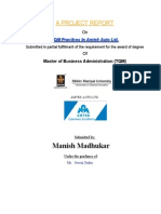 Manish Madhukar: A Project Report