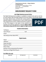 Flight Reimbursement With Schedule