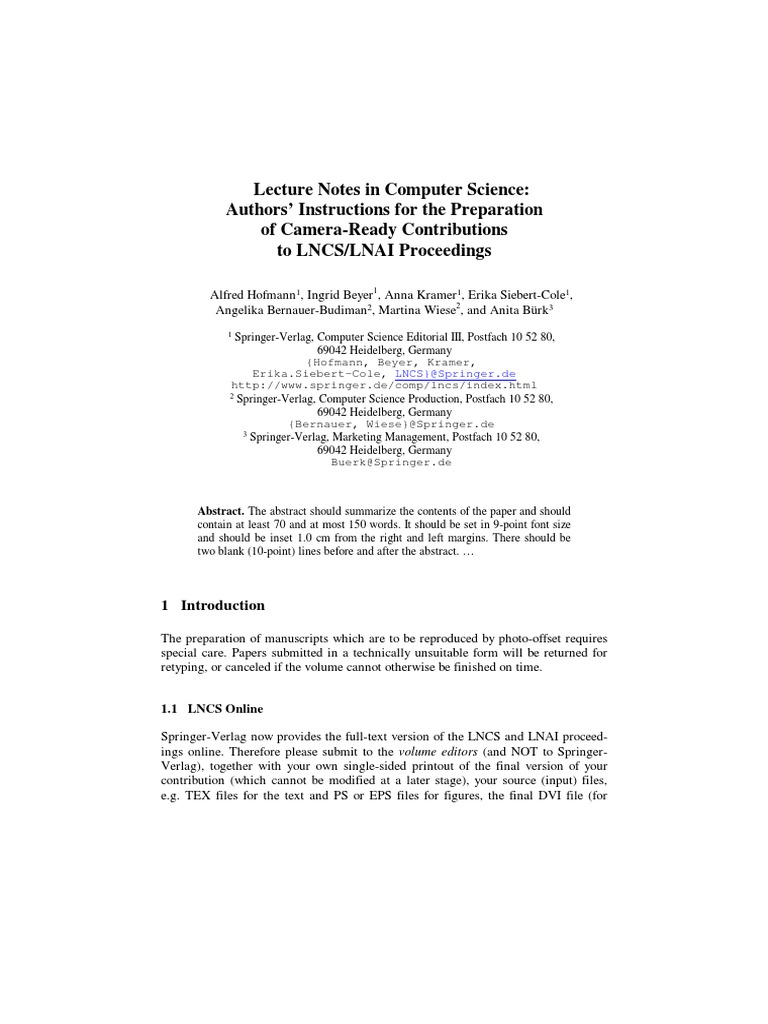 springer-lncs-word-template-pdf-te-x-typefaces