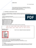 Sistema de Classificação Dos Seres Vivos - Ronualdo