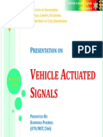 Vehicle Actuated Signals