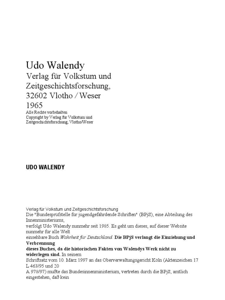 Wahrheit Für Deutschland Adolf Hitler Germany - 
