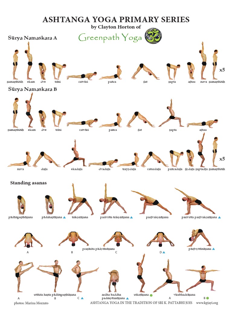 Ashtanga Yoga Primary Series Sequence Ashtanga Primary Series