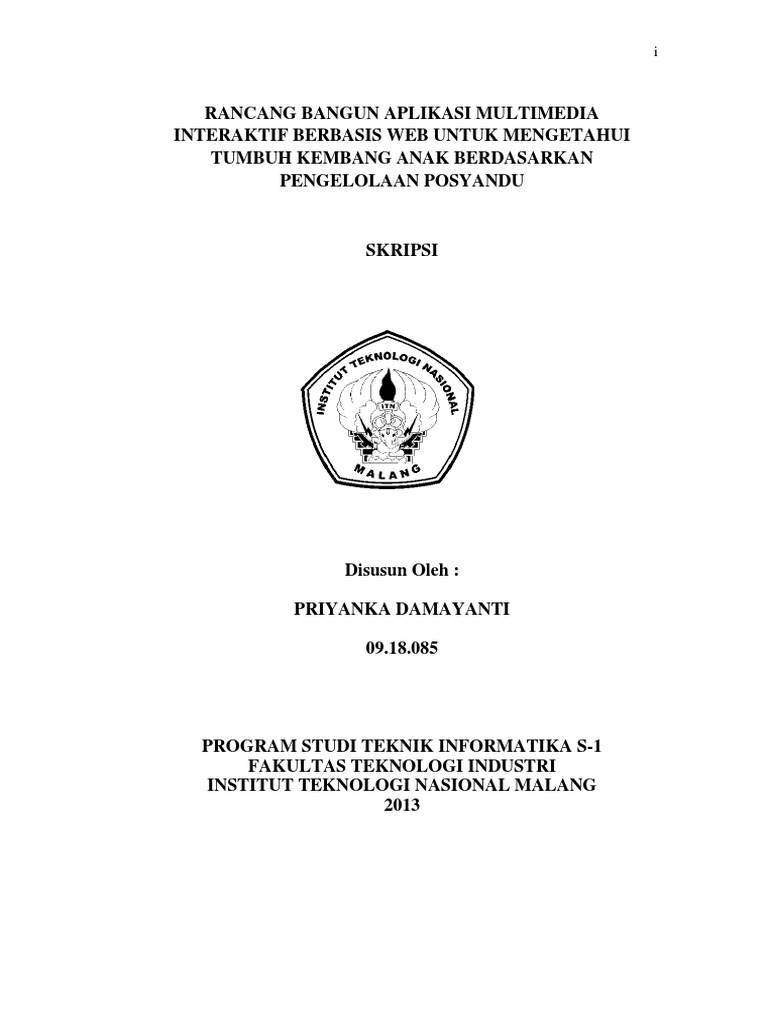 Contoh Skripsi Teknik Informatika Doc