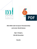 239 Results 2013 IBSA Judo European Championships and Junior World Games Results