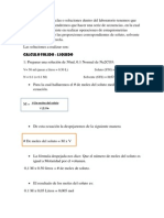 Para Realizar Las Mezclas o Soluciones Dentro Del Laboratorio Tenemos Que Tener en Cuenta Que Tendremos Que Hacer Una Serie de Secuencias