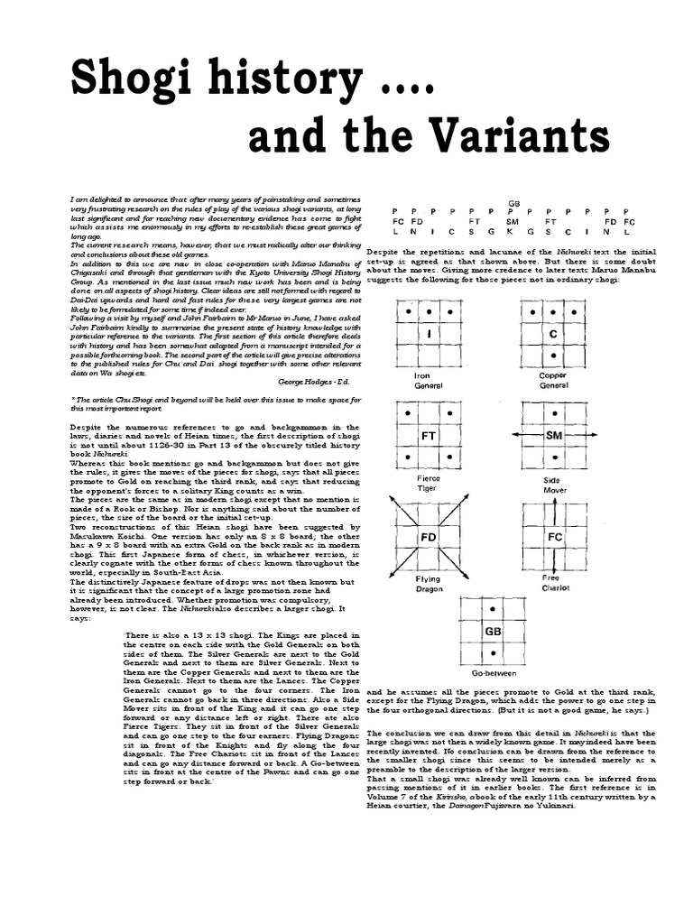 Shogi | PDF | Competitive Games | Traditional Games