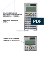 Calculadora Regresion Lineal Programable