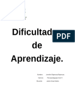 Dificultades de Aprendizaje