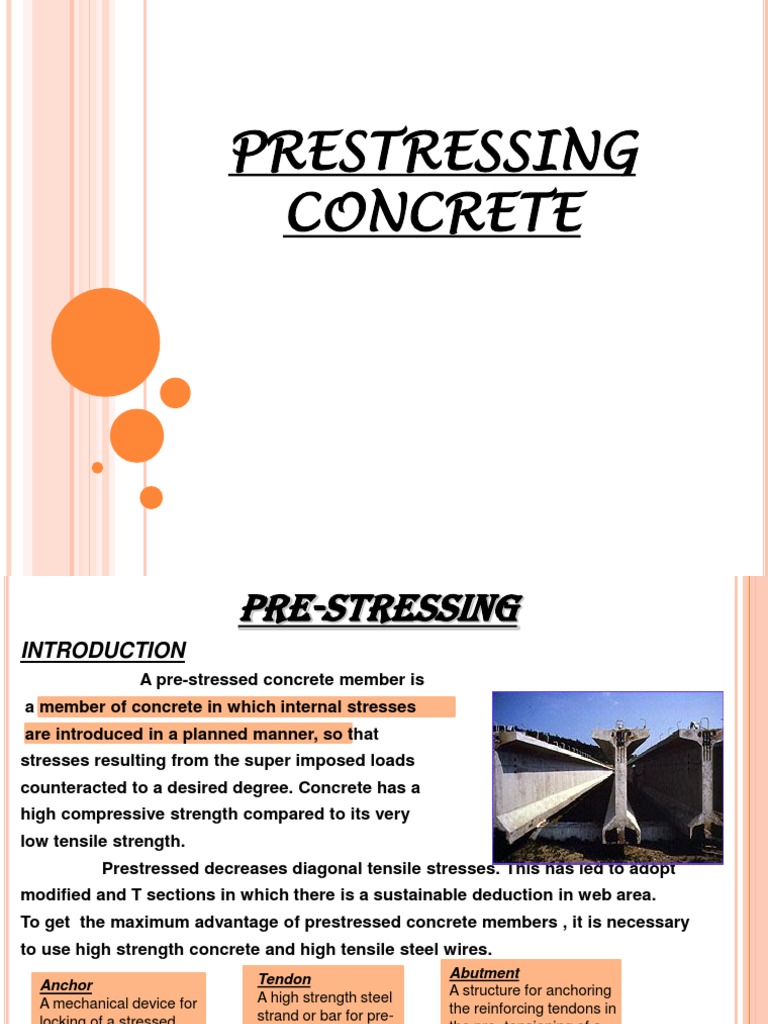 Advantages of Prestressed Concrete | PDF | Prestressed Concrete ...