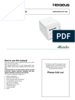 Heraeus Biofuge Haemo - User Manual