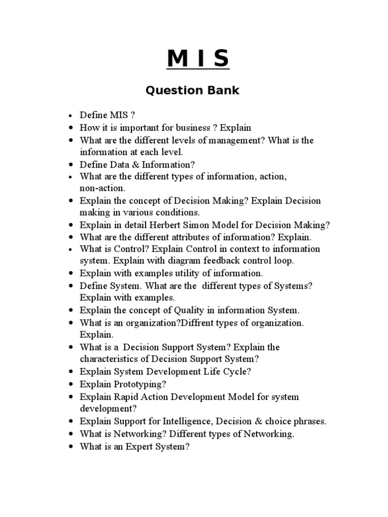 Question Bank | PDF