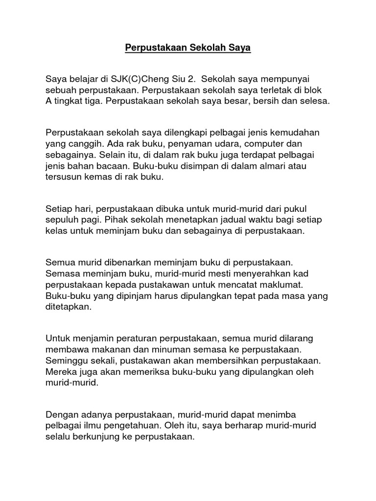 Perpustakaan Sekolah Saya Pdf