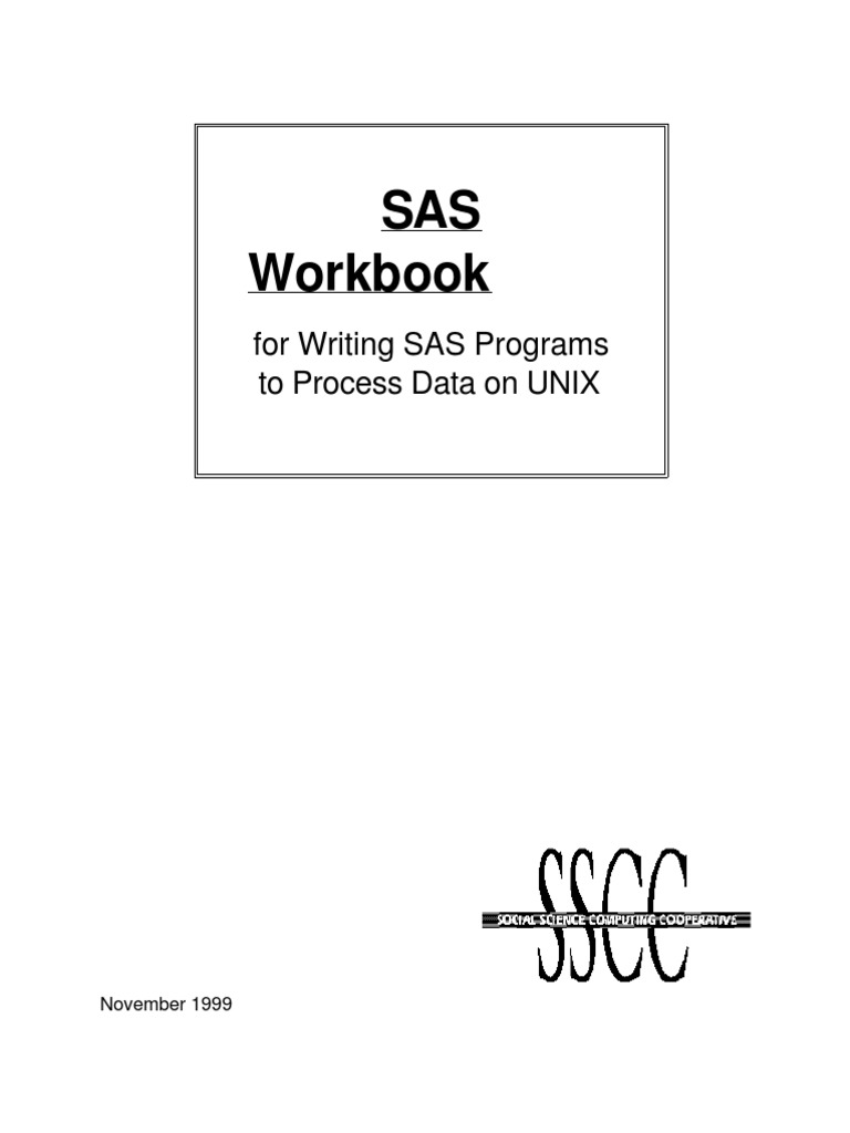 Sas Workbook With Examples | PDF | Sas (Software) | Command Line Interface