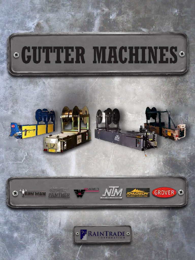 Gutter Machine Specifications and Benefits | PDF | Vehicles | Transport