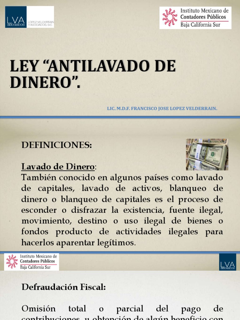 Curso sobre Ley Antilavado de Dinero | PDF | Lavado de dinero | Libra ...