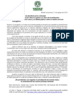 Boletín Informativo - 21/08/2013