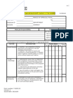 Performance Appraisal Form