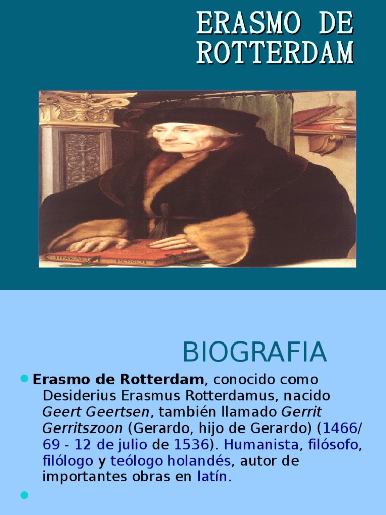 Erasmo de Rotterdam | PDF
